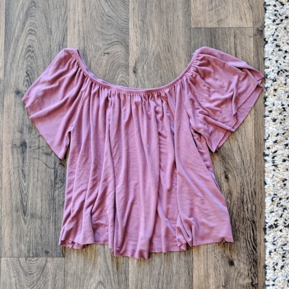 PRICE DROP - BP Off the Shoulder top Purple Mauve - Picture 6 of 6